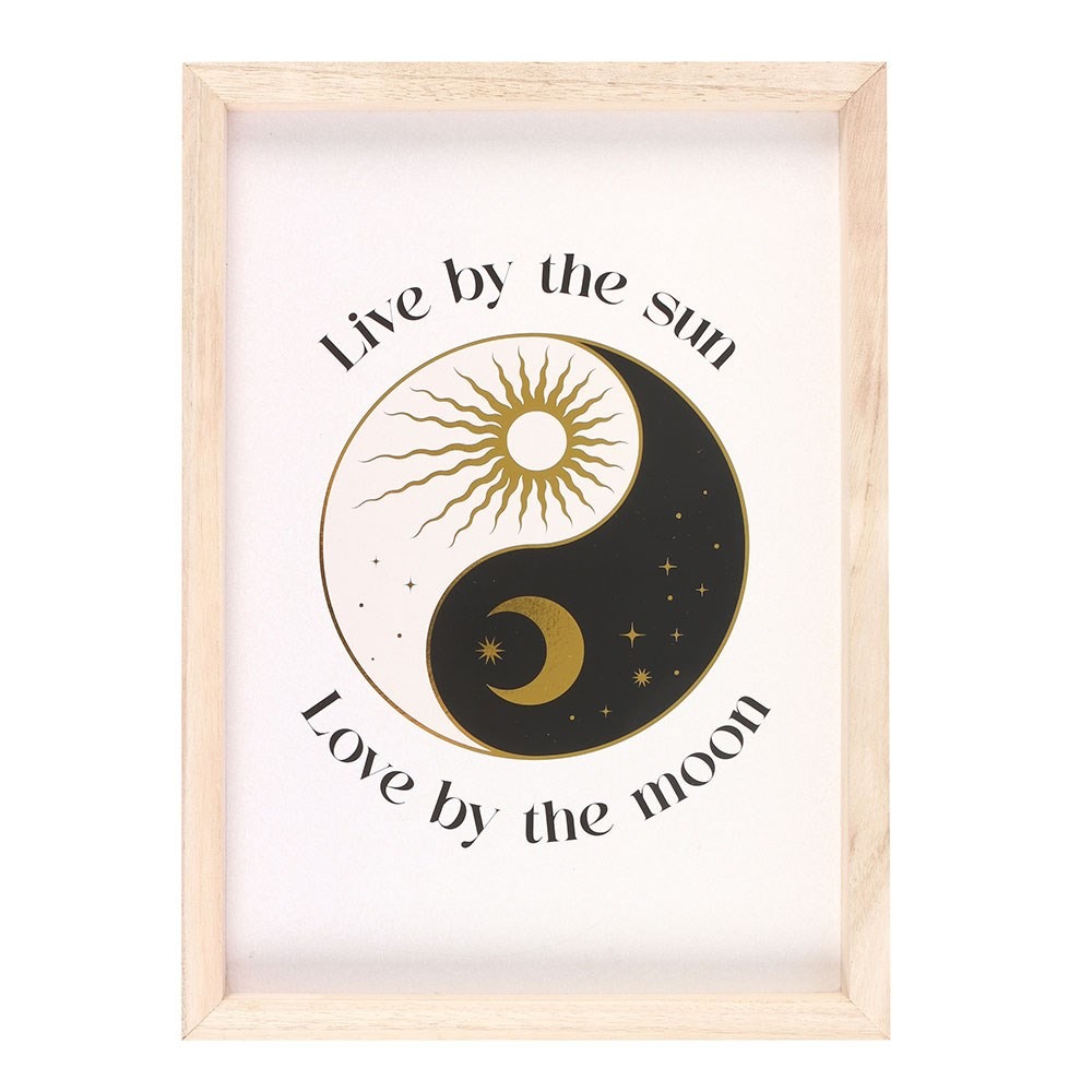 Something Different - Yin Yang Afbeelding met lijst - Zwart/Wit